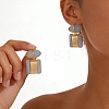 Alloy Resin Stud Earrings for Women WG7DF4E-01-2