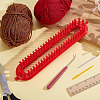 Oval Plastic Long Knitting Loom DIY-WH0591-593-4