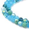 Electroplate Glass Beads Strands EGLA-P048-A01-3