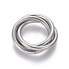 Tarnish Resistant 304 Stainless Steel Linking Rings STAS-L239-01A-P-1