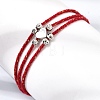 Polyester Multi-Strand Bracelets FB-CBA983F-02P-06-3