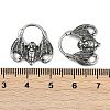 Bat 316 Surgical Stainless Steel Hoop Earrings EJEW-G416-31AS-5