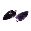 Natural Amethyst Pendants G-Q601-47B-2