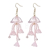 Jellyfish Acrylic & Glass Seed Bead Dangle Earrings EJEW-MZ00665-03-2