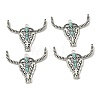 Bohemian Synthetic Turquoise Cattle Pendants FIND-Z112-01AS-01-1