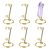 6Pcs Alloy Crystal Sphere Display Stands DJEW-DC0001-23G-1