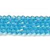 Transparent Electroplate Glass Beads Strands EGLA-A039-T3mm-L19-1