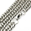 Fashionable 304 Stainless Steel Cuban Link Chain Necklaces STAS-A028-N064-3