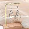 Tarnish Resistant 304 Stainless Steel Dangle Earrings EJEW-L215-47P-1