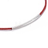 Adjustable Waxed Cotton Cord Bracelets X-BJEW-JB04206-3