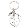 Natural Rose Quartz Keychain KEYC-JKC01081-01-2