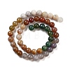 Natural Bamboo Leaf Agate and Indian Agate Beads Strands G-B095-A04-03-4