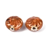 Windmill Spiral Pattern Vintage Handmade Porcelain Beads PORC-N013-19-02-2