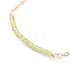 May Birthstone Natural Peridot Beaded Bracelets BJEW-JB06092-05-2