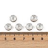 Brass Rhinestone Spacer Beads X-RB-A014-Z8mm-17S-5