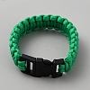 Survival Polyester Cord Bracelet with Plastic Clasps for Hiking Camping Outdoor BJEW-WH0018-54C-1