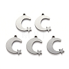 Non-Tarnish 201 Stainless Steel Charms STAS-N092-106-1