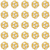 120Pcs Brass Rhinestone Beads KK-PA0001-26G-7