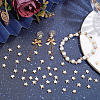 100Pcs Brass Beads KK-BBC0029-16-4