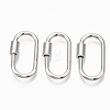 Brass Screw Carabiner Lock Charms X-KK-T047-07P-1