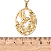 304 Stainless Steel Pendant Cable Chain Necklaces for Men Women NJEW-K308-03C-G-5