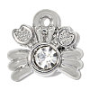 Zinc Alloy with Crystal Rhinestone Charms RB-OY001-67P-1