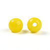 Opaque Solid Color Glass Beads GLAA-N007-4mm-A09-2