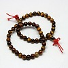 Buddhist Jewelry Mala Beads Bracelets Natural Tiger Eye Stretch Bracelets X-BJEW-M007-6mm-01A-4
