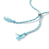 5Pcs Fish Handmade Porcelain Beads Slider Bracelets for Women BJEW-JB13174-5