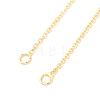 Brass Cable Chain Necklace Making NJEW-D302-78G-2