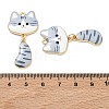 Printed Alloy Pendants ENAM-K076-45G-02-3