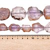 Natural Purple Phantom Quartz Purple Lodolite Quartz Slice Beads Strands G-A305-B02-01-5