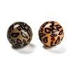 Printed Opaque Acrylic Beads SACR-F015-01B-2