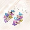 430 Stainless Steel Dangle Earrings EJEW-B157-01D-2