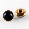1-Hole Brass Resin Button BUTT-WH0015-35J-1