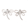 Dragonfly Tibetan Style Alloy Pendants TIBEP-R344-16AS-LF-1