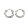 Tarnish Resistant 304 Stainless Steel Huggie Hoop Earrings EJEW-F111B-13mm-P-2