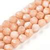 Dyed Natural White Jade Beads Strands G-T139-8mm-46T-2