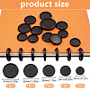 110Pcs 5 Styles Plastic Loose Leaf Ring Round Binder Discs DIY-WR0005-55-2