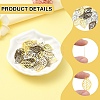 75Pcs 3 Colors Leaf Iron Pendants IFIN-YW0003-67-3