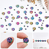 104Pcs Flat Round with Letter Electroplated Glass Beads GLAA-PA0001-81-6