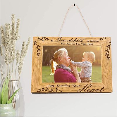 Natural Wood Photo Frames DIY-WH0234-013-1