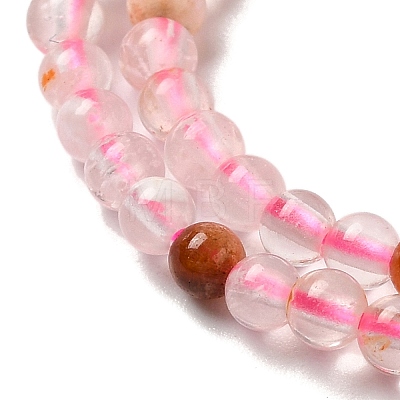 Natural Cherry Blossom Agate Beads Strands G-B090-A15-02-1