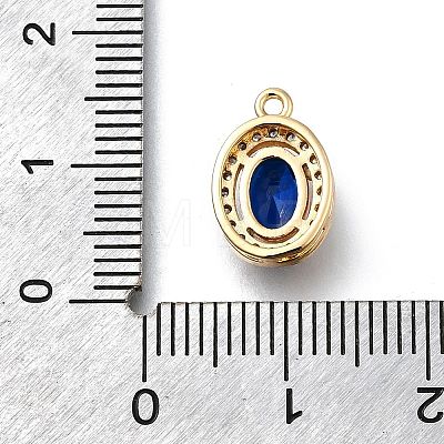 Brass Micro Pave Cubic Zirconia Pendants KK-D312-09G-04-1