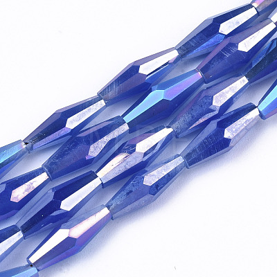 Electroplate Glass Beads Strands EGLA-S194-03A-1