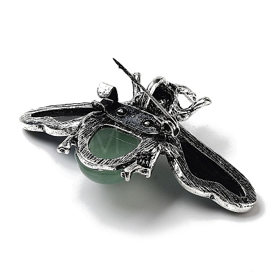 Tibetan Style Alloy Insect Brooches JEWB-A021-03AS-07-1