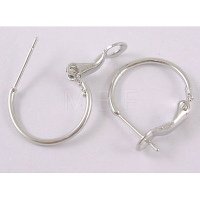 Brass Hoop Earrings X-EC258-NF-1