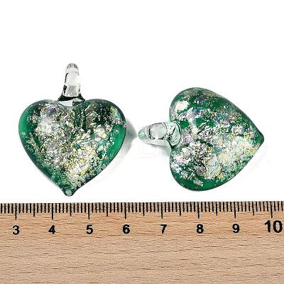 Lampwork Pendants FOIL-K003-02B-1