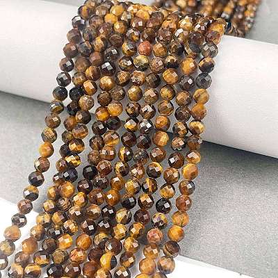 Natural Tiger Eye Beads Strands X-G-C127-A06-06-1