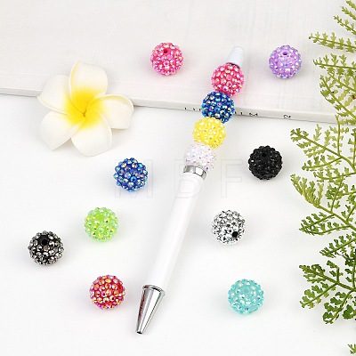 AB-Color Resin Rhinestone Beads RESI-S315-14x16-M-1
